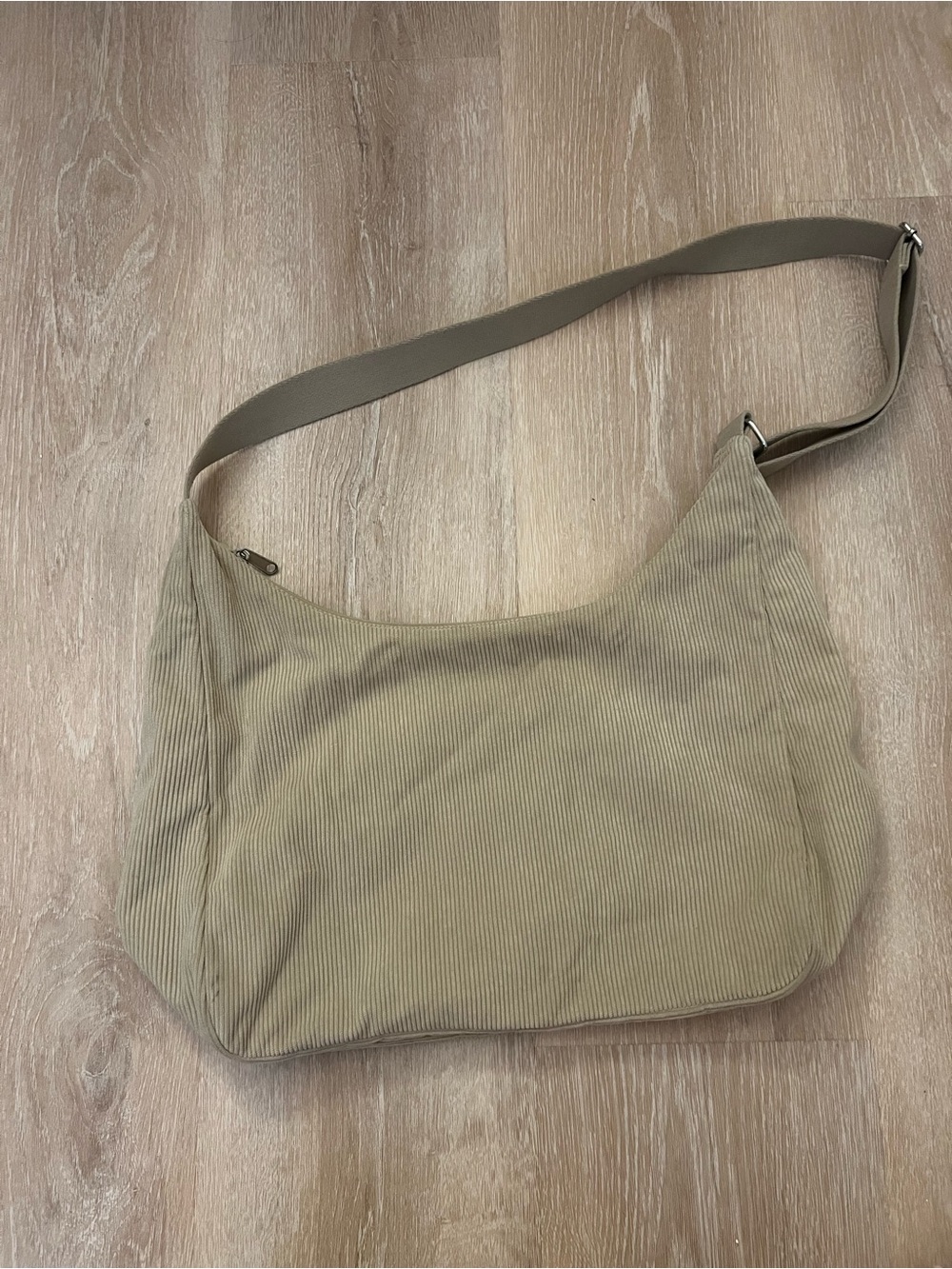 GU Textured Corduroy Cocoon Shoulder Bag